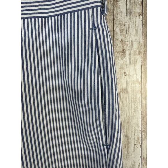 Brooks Brothers Red Fleece Seersucker Pants Mens 32/30 Blue White Striped Preppy - Picture 4 of 7